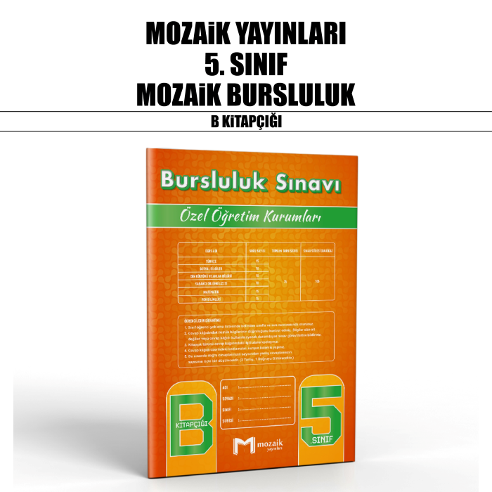 MOZAİK 05.SINIF ÖZEL ÖĞR.BURSLULUK B - 25-26